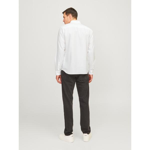 JJ Rebel Oscar Mens Regular Fit Long Sleeve Shirt White