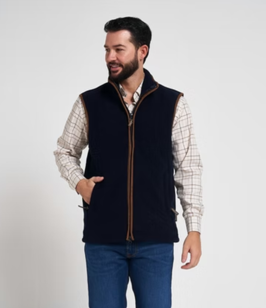 JP Country Man Fleece Gilet Navy