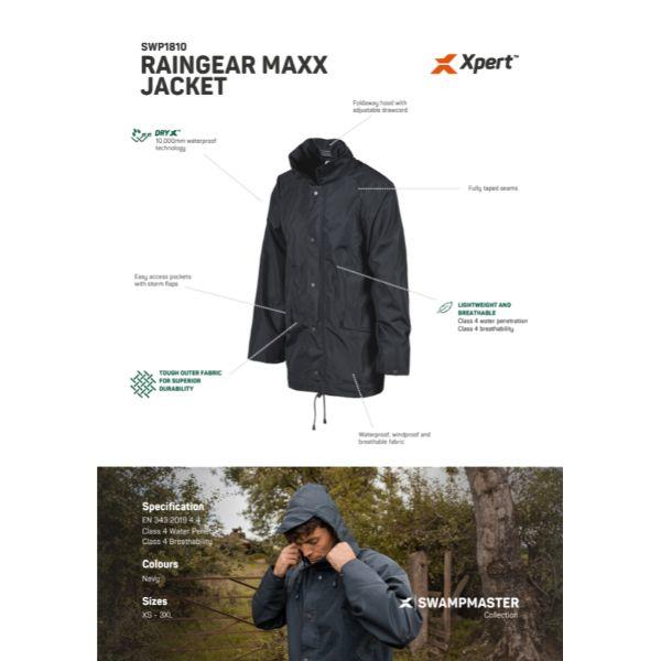 Swampmaster No-Sweat Raingear Maxx Jacket Navy