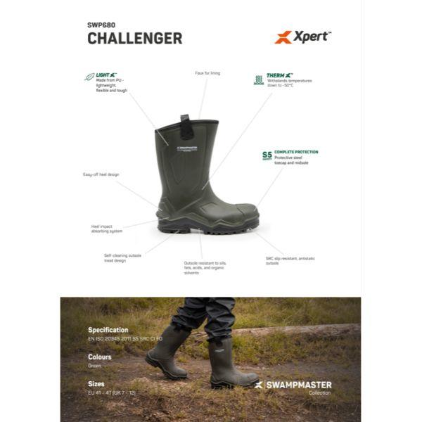 Swampmaster Pro Challenger Plus S5 Safety Rigger Green