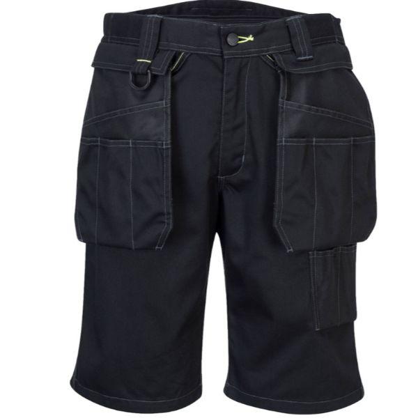 Portwest Pw3 Holster Work Shorts Zoom Black