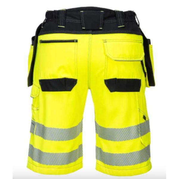Portwest Pw3 Hi-Vis Holster Shorts Yellow/Black