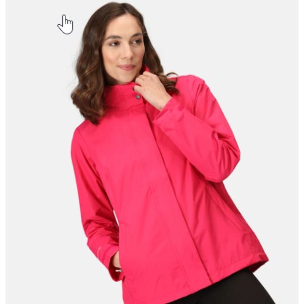 Regatta Daysha Womens Jackets Waterproof Shell Pink Potion AW23