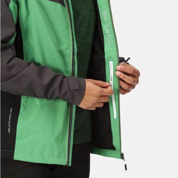 Regatta Birchdale Mens Waterproof Jacket Field Green/Ash AW23