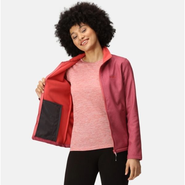 Regatta Connie V Womens Soft Shell Jacket Rumba Red