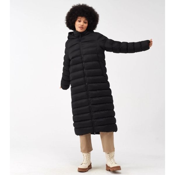 Regatta Elender Womens Baffled/Quilted Jacket Black AW23