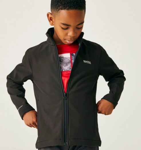 Regatta Junior Cera Kids Softshell Jacket Black