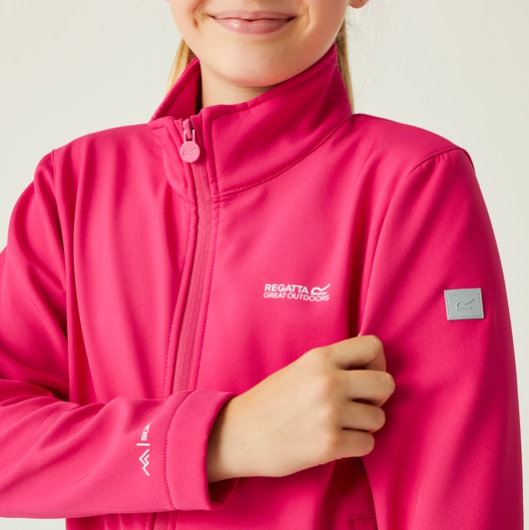 Regatta Junior Cera Kids Softshell Jacket Pink Potion
