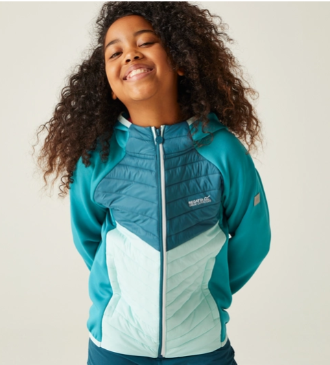 Regatta Kielder HybridVIII Kids Quilted Jacket Moroccan Blue/Piquant Green
