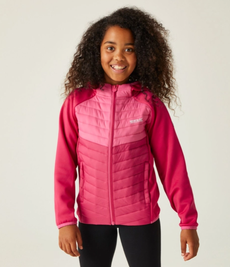Regatta Kielder HybridVIII Kids Quilted Jacket Pink Potion/Flamingo Pink