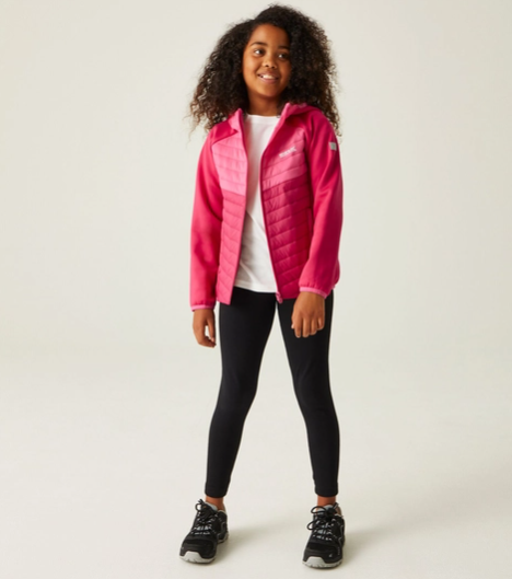 Regatta Kielder HybridVIII Kids Quilted Jacket Pink Potion/Flamingo Pink