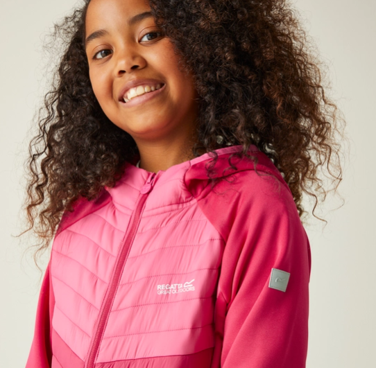 Regatta Kielder HybridVIII Kids Quilted Jacket Pink Potion/Flamingo Pink