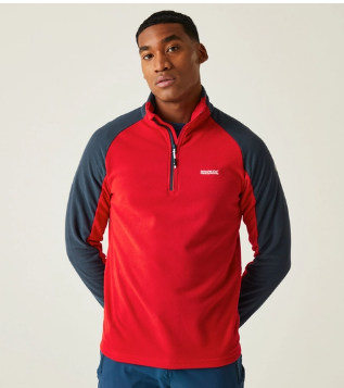 Regatta Elson II Mens Fleece Danger Red/Navy
