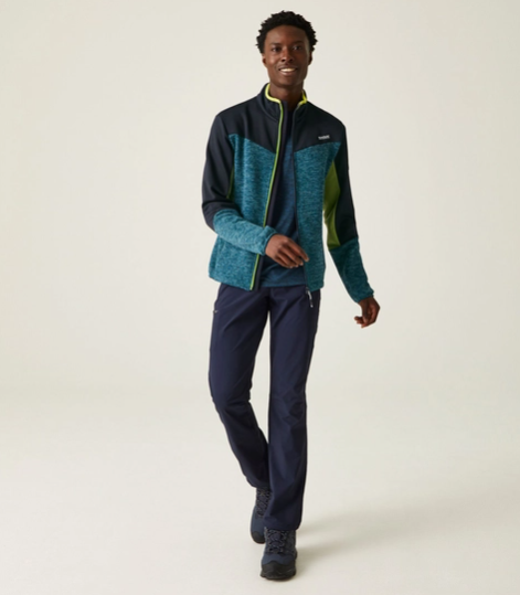 Regatta Coladane VI Mens Fleece Moroccan Blue Marl/Navy