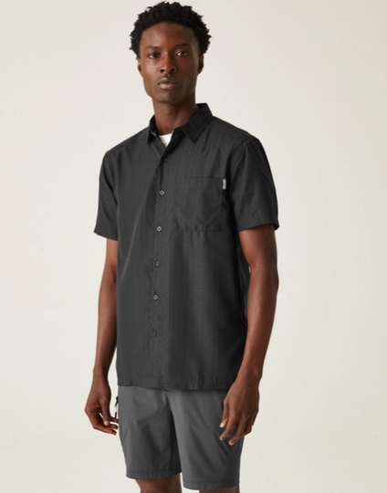 Regatta Mindano VIII Mens Shirt Ash/Black