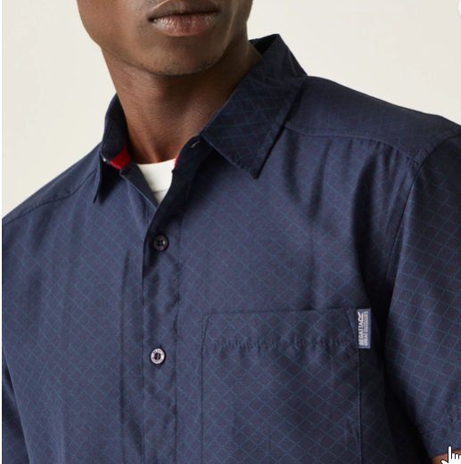 Regatta Mindano VIII Mens Shirt Navy/Moonlight Denim
