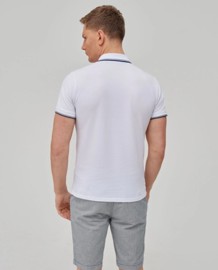 Regatta Tadeo Mens Polo Shirt Navy/White Tipping