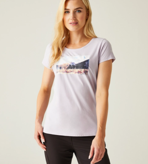 Regatta Breezed IV Womens T-Shirt Lilac Frost