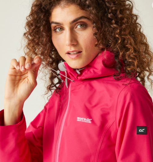 Regatta Hamara III Womens Waterproof Shell Jacket Flamingo Pink