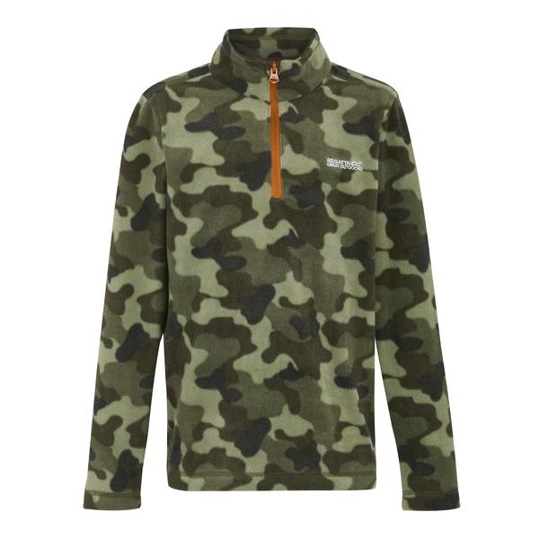 Regatta Hot Shot II Kids Fleece Olive Night Camo Print
