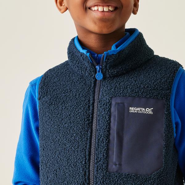 Regatta Junior Frankie Warm Kids Body Warmer Moonlight Denim Snorkel Blue