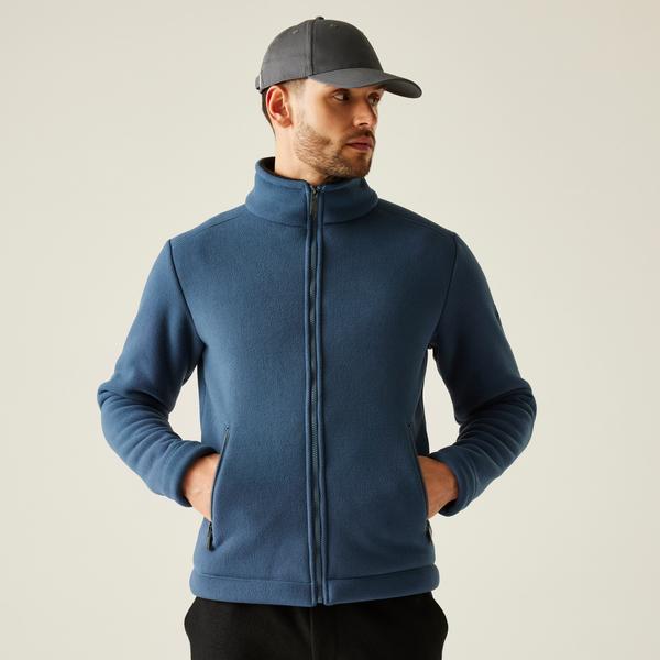 Regatta Garrian II Mens Fleece Blue Indigo Black
