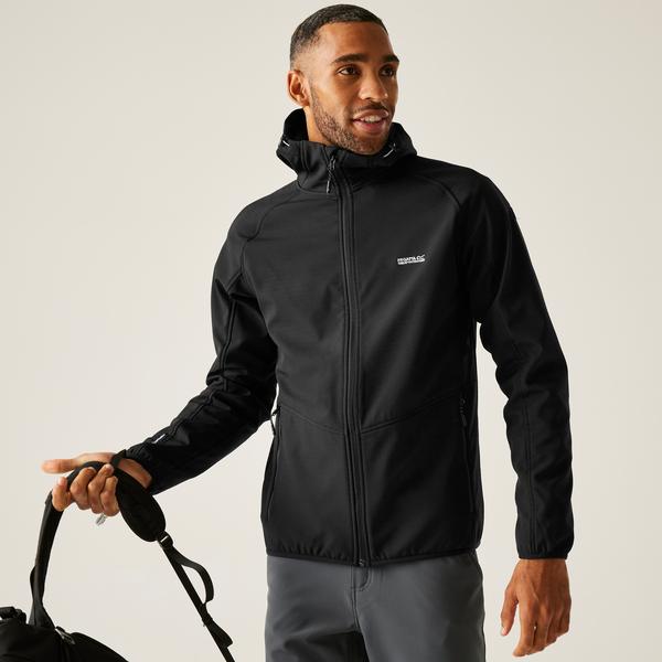 Regatta Arec III Mens Softshell Jacket Black/Black