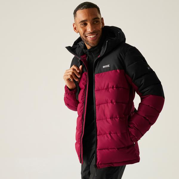 Regatta Aldthorn Mens Jacket Dark Maroon/Black