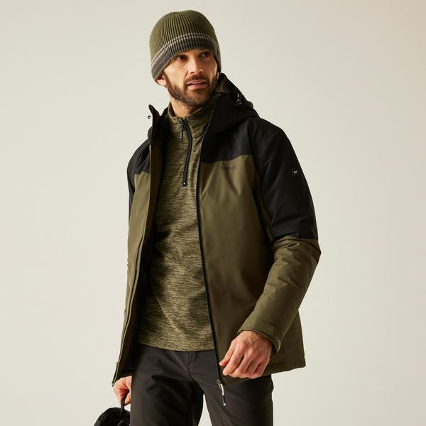 Regatta Thornridge Waterproof Insulated Jacket Olive Night Black