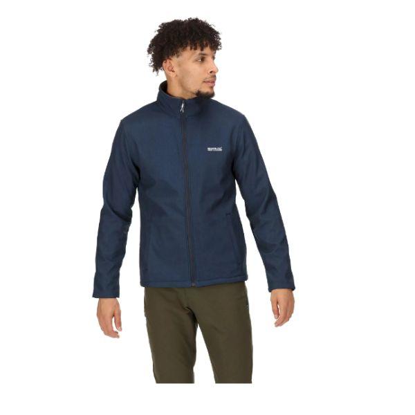 Regatta Cera V Navy Marl Mens Softshell Jacket