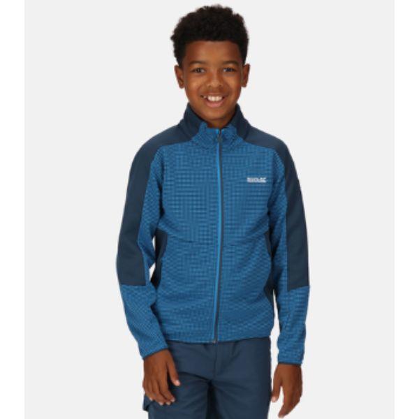 Regatta Jnr Highton Fz Ii Kids Fleece Indigo Blue/Blue Wing