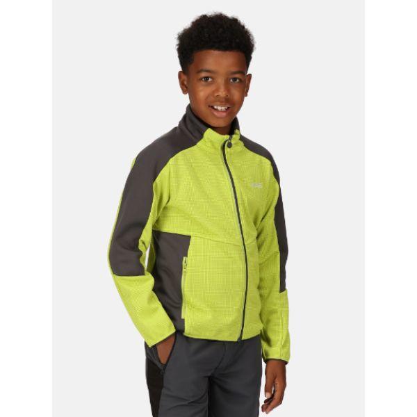 Regatta Jnr Highton Fz Ii Kids Fleece Green Algae/Seal Grey