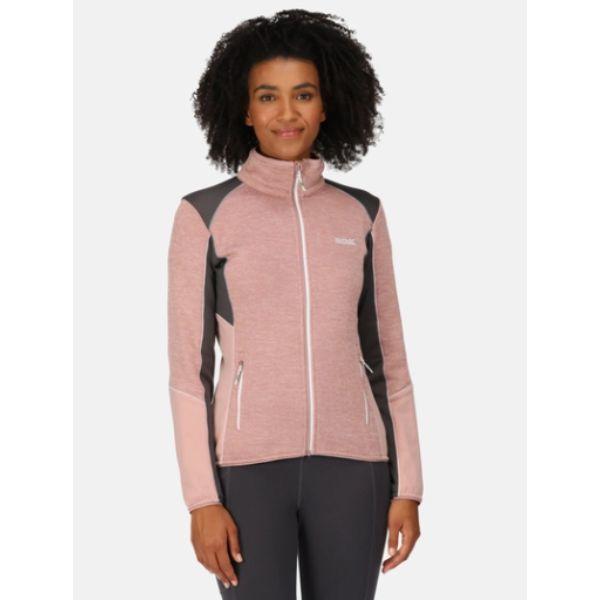 Regatta Lindalla V Womens Fleece Dusky Rose/Seal Grey
