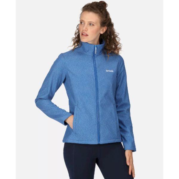 Regatta Connie V Womens Soft Shell Jacket Olympic Blue Marl