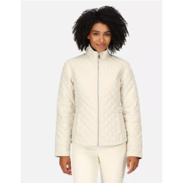 Regatta Carmine Womens Baffled/Quilted Jacket Light Vanilla