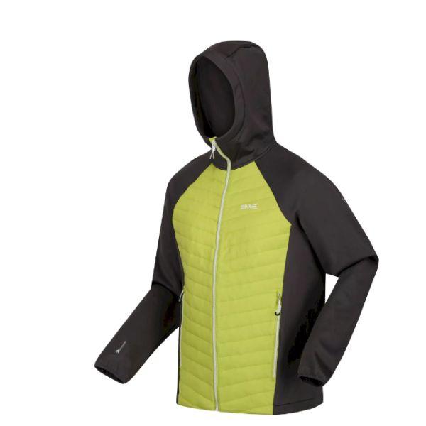 Regatta Andreson Vii Hybrid Mens Baffled/Quilted Jacket Green Algae/Seal Grey