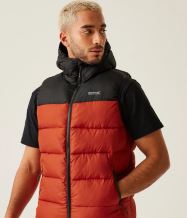 Regatta Nevado B Mens Bodywarmer Red Ochre/Black