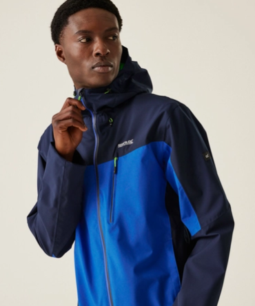 Regatta Birchdale Mens Waterproof Shell Olympian Blue/Navy