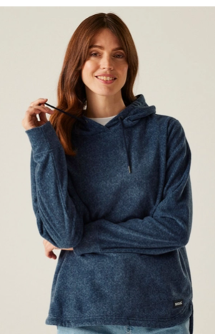 Regatta Mayse Hoody Womens Fleece Navy/Blkmarl