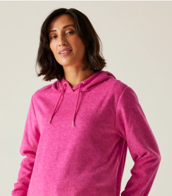 Regatta Mayse Hoody Ladies Fleece Pink Fusion Marl