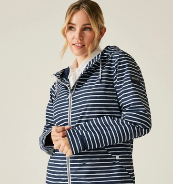 Regatta Bayletta II Ladies Jacket Navy White Painterly Stripe