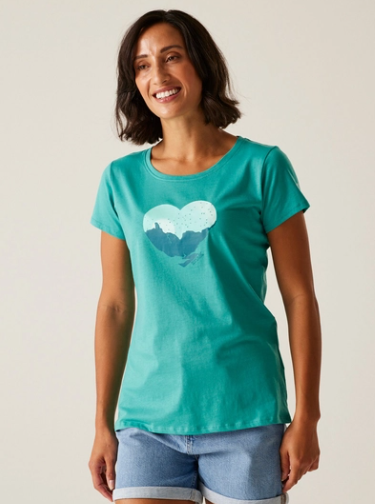 Regatta Breezed V Ladies T-Shirt Turquoise