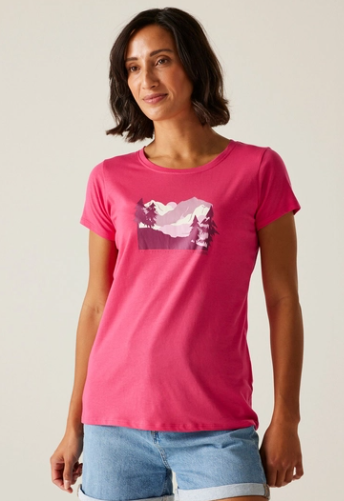 Regatta Breezed V Ladies T-Shirt Pop