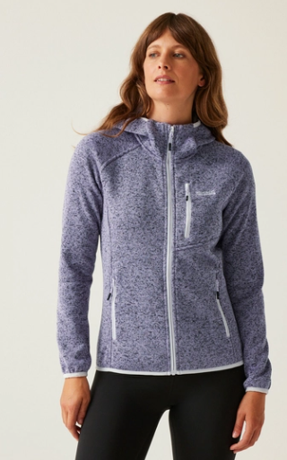 Regatta Newhill II Hooded Ladies Fleece Wisteria Lilac Hint