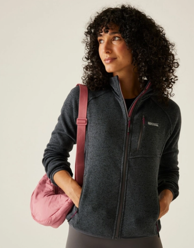 Regatta Newhill II Hooded Ladies Fleece Seal Grey Pop