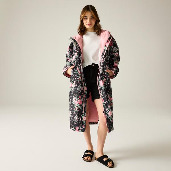 Cath Kidston Change Robe Black Hackney Rose