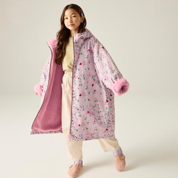 Cath Kidston Junior Changing Robe Pink Puppy Floral