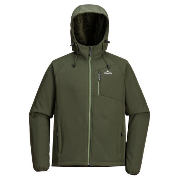Portwest Rockfleet Sherpa Softshell Mens Jacket Green