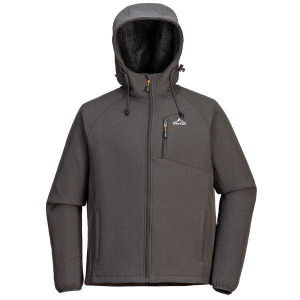 Portwest Rockfleet Sherpa Softshell Mens Jacket Grey