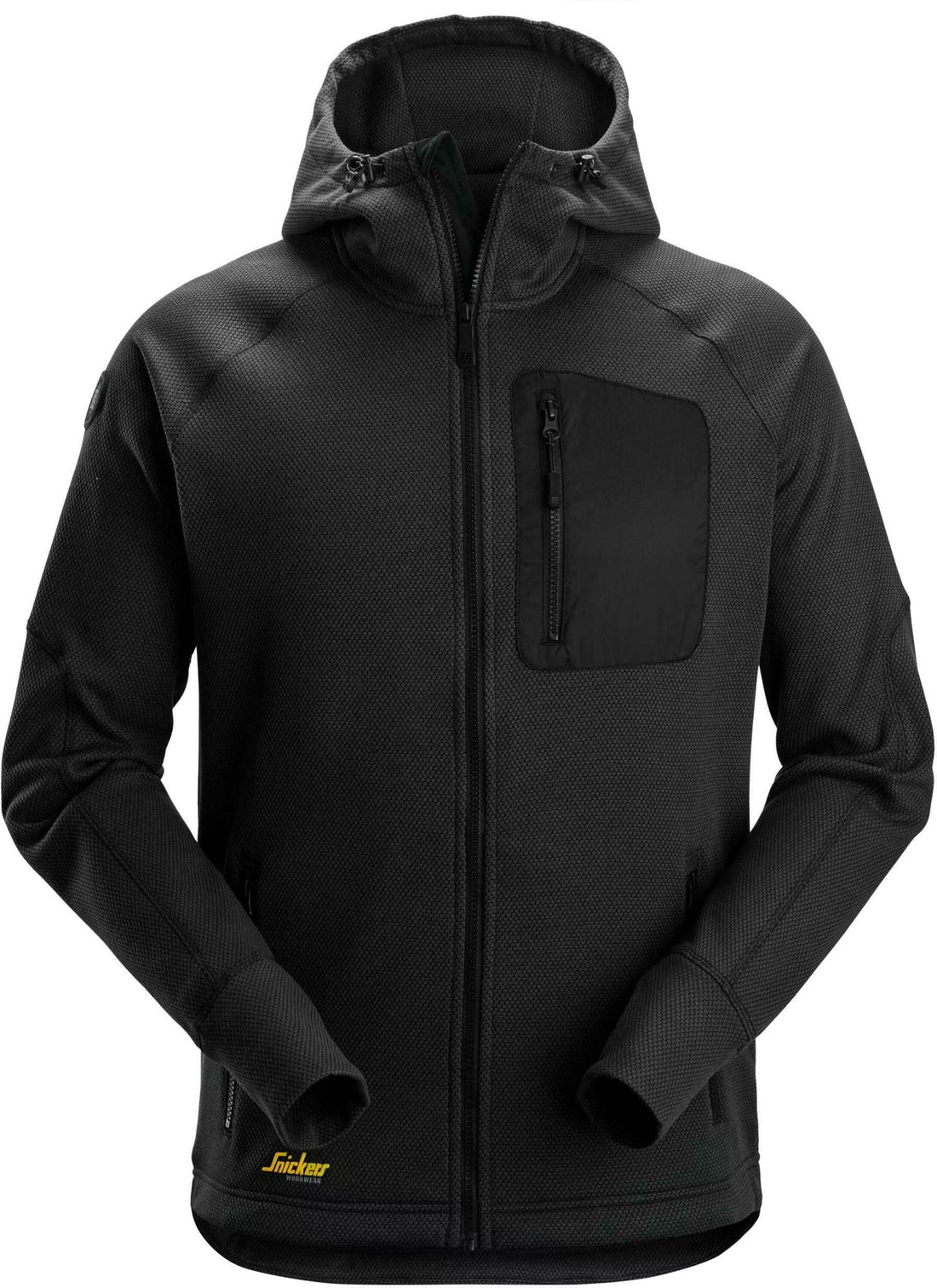 Snickers FlexiWork Full Zip Fleece Hoodie Black